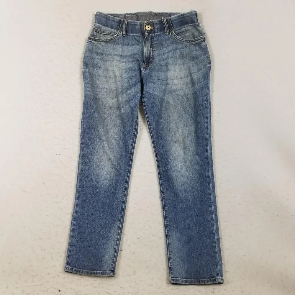 Lee Extreme Motion Jeans Mens 30x30 Blue Medium‎ Wash Straight Stretch Denim